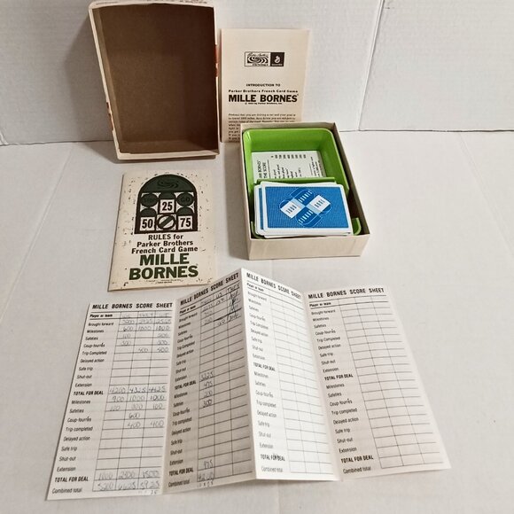 Vintage 1971 Mille Bornes Parker Brothers French Language Card Game - Picture 7 of 9